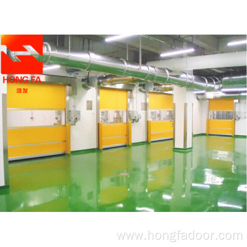 High speed door for clean room